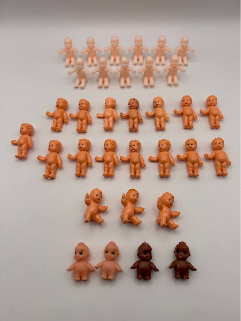 Vintage Miniature Babies Lot of 33 Baby Shower King Cake Craft Charms